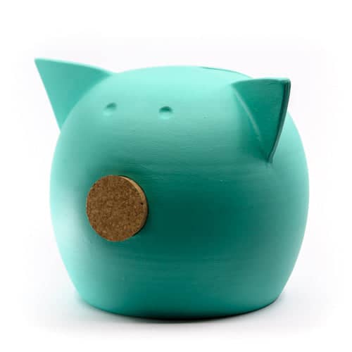 Handmade Ceramic Blackboard Piggy Bank - The Chalk Collection-34