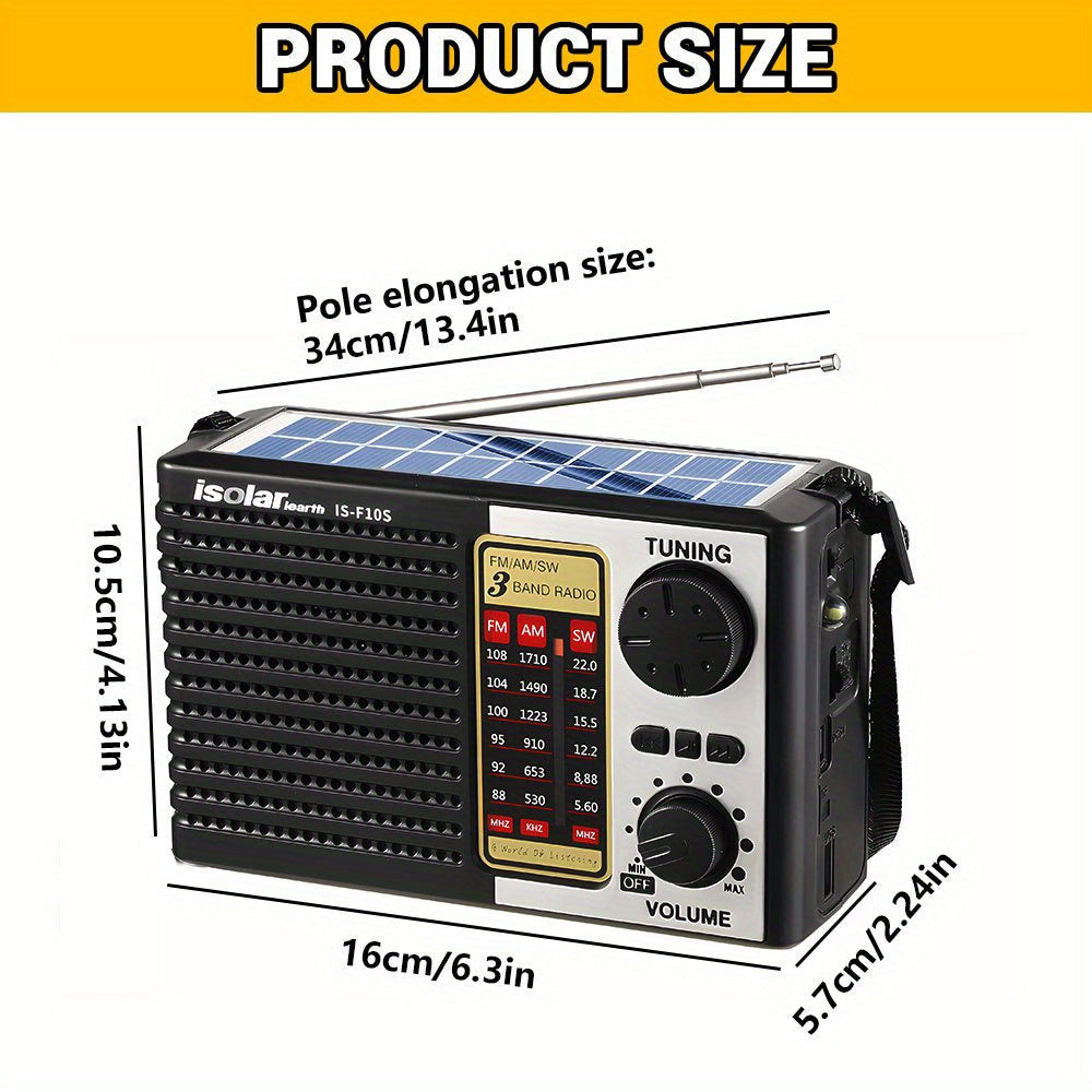 Solar Portable Radio with Digital Speaker-3