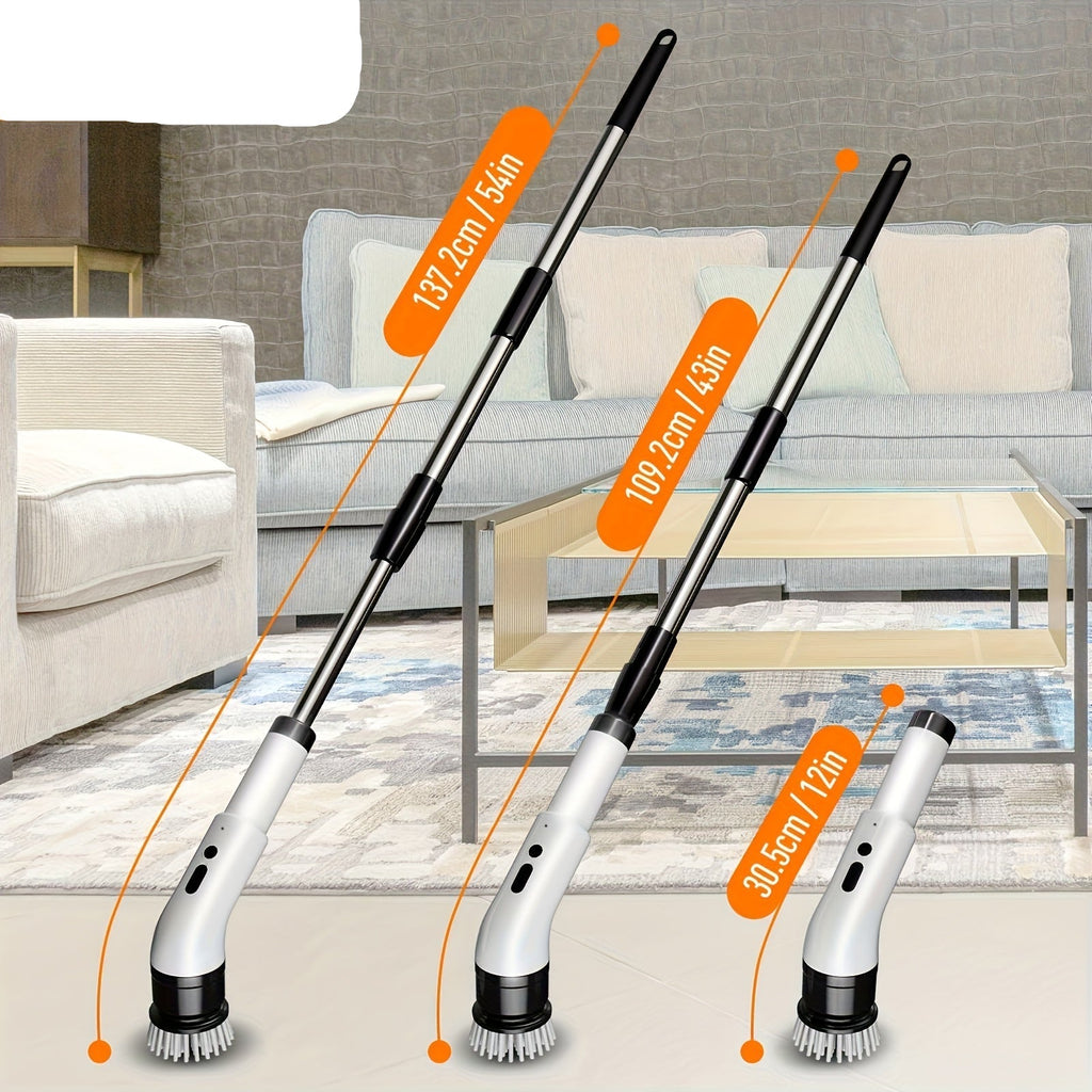 Cordless Electric Scrubber with 9 Brush Heads-3