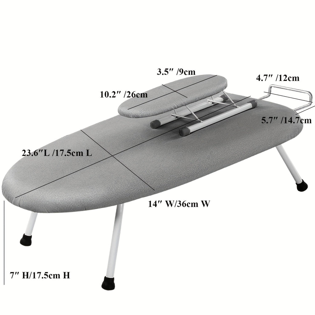 Tabletop Ironing Board with Folding Legs Set-4