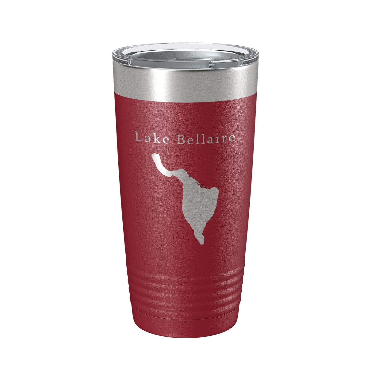 Lake Bellaire Map Tumbler Travel Mug Insulated Laser Engraved Coffee Cup Michigan 20 oz-18