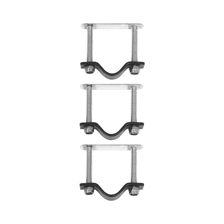 Basil Fahrrad Kisten & Rattan Körbe Befestigungsset - Edelstahl Montageset-0