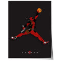 Basketball Superheld Illustration · Pop Art Comic Stil · Moderne Film Charakter Grafik · Print ohne Rahmen-0