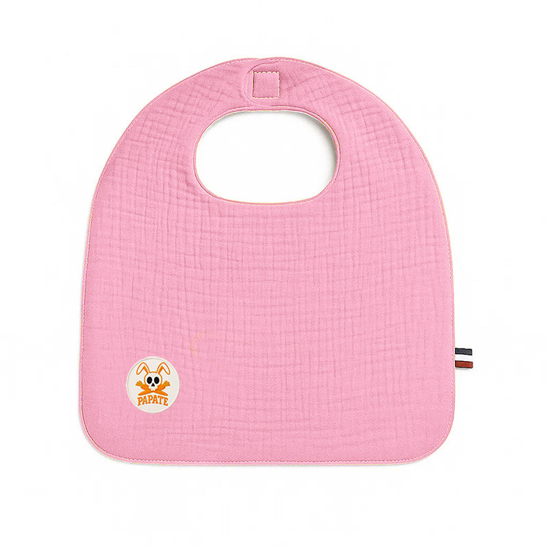 bavoir madeinfrance rose papate bio puericulture