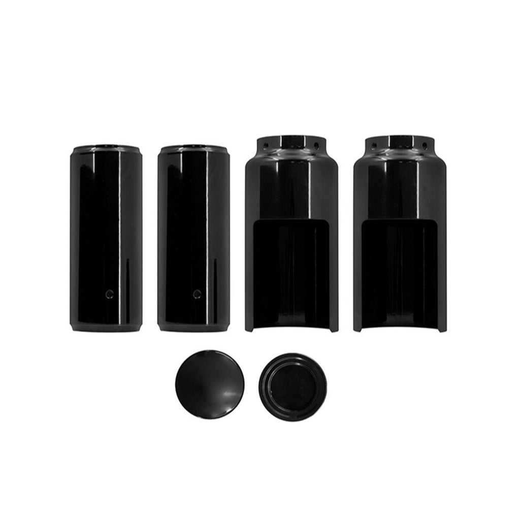Black Fork Cover Set Suitable for Harley Softail Street Bob-1