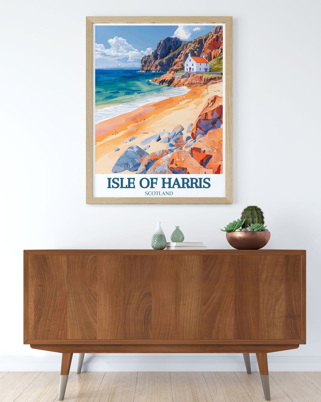 Isle of Harris Travel Print - Luskentyre Beach Wall Art - Outer Hebrides Travel Poster - Outer Hebrides Wall Print-2