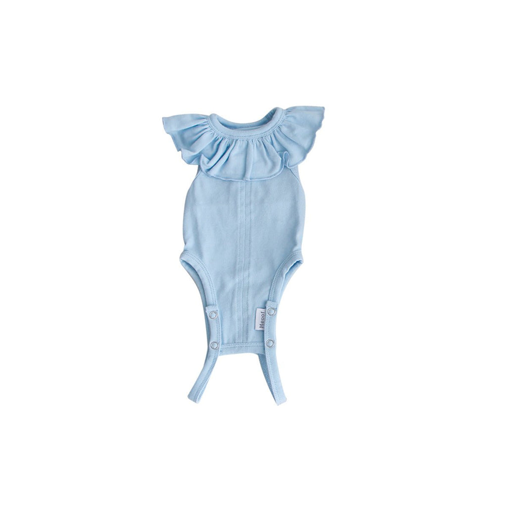 Breathable Cat Recovery Suit with Ruffle Collar-2