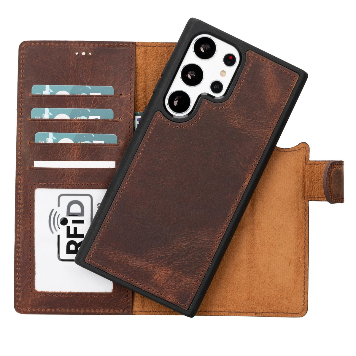 Buffalo Samsung Galaxy S23 Series Detachable Leather Wallet Case-6