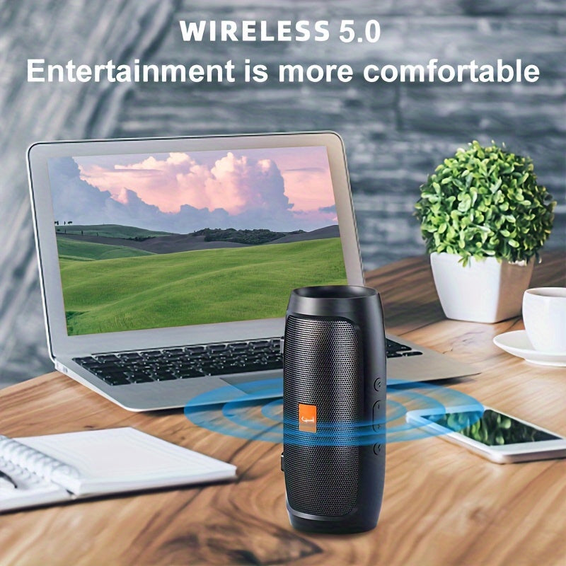 Outdoor Dual-Channel Heavy Bass Wireless Speaker-3