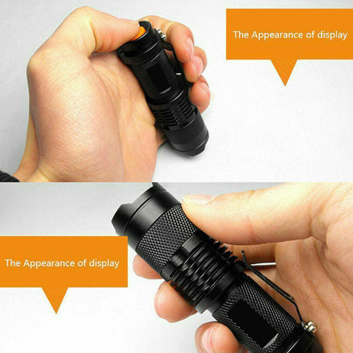 2 Pack UV Flashlight LED Handheld Blacklight Ultra Violet Flashlight