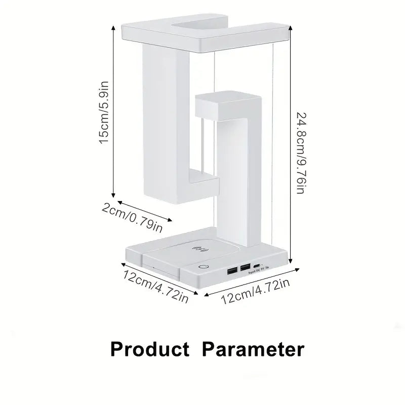 Floating Desk Lamp With Wireless Charging And USB Output Port-1