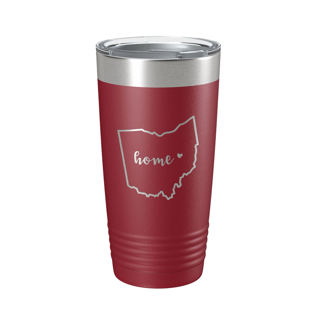 Ohio Tumbler Home State Travel Mug Insulated Laser Engraved Map Coffee Cup 20 oz-18