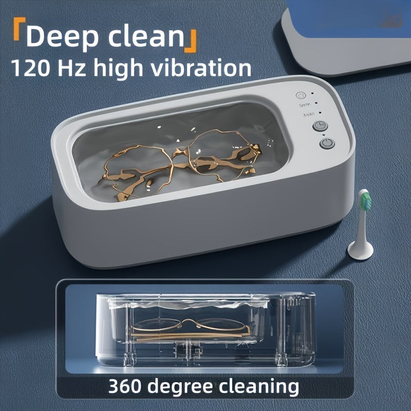 Compact Ultrasonic Jewelry Glasses Cleaner-1