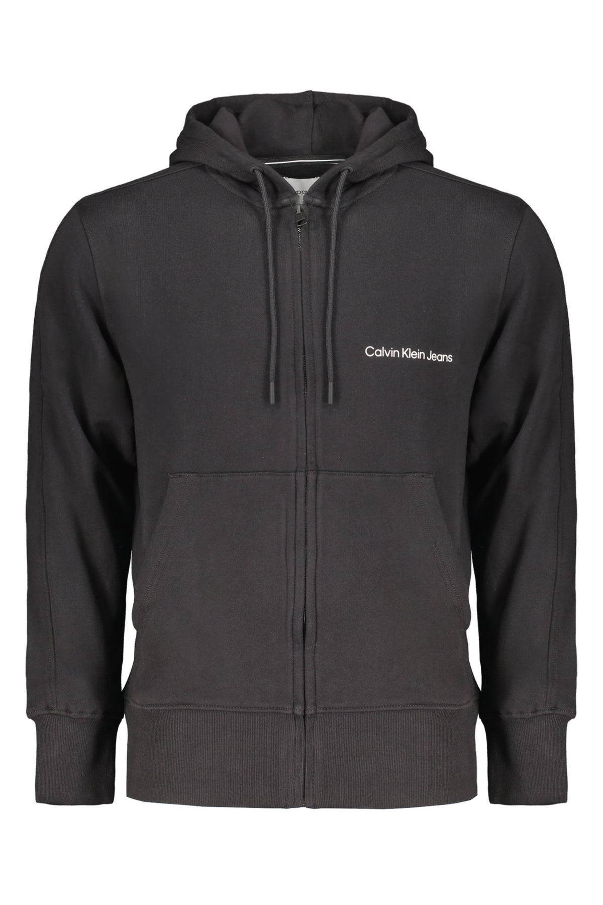 CALVIN KLEIN MEN'S BLACK ZIP SWEATSHIRT
