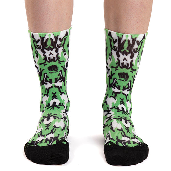 Camouflage Green & White