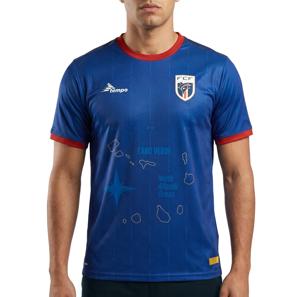 Cape Verde national team Home Soccer jersey 2025 - Tempo-0