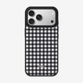 Casey Classic Gingham Magnetic Matte Phone Case – Anti-Fingerprint Protective Cover-0