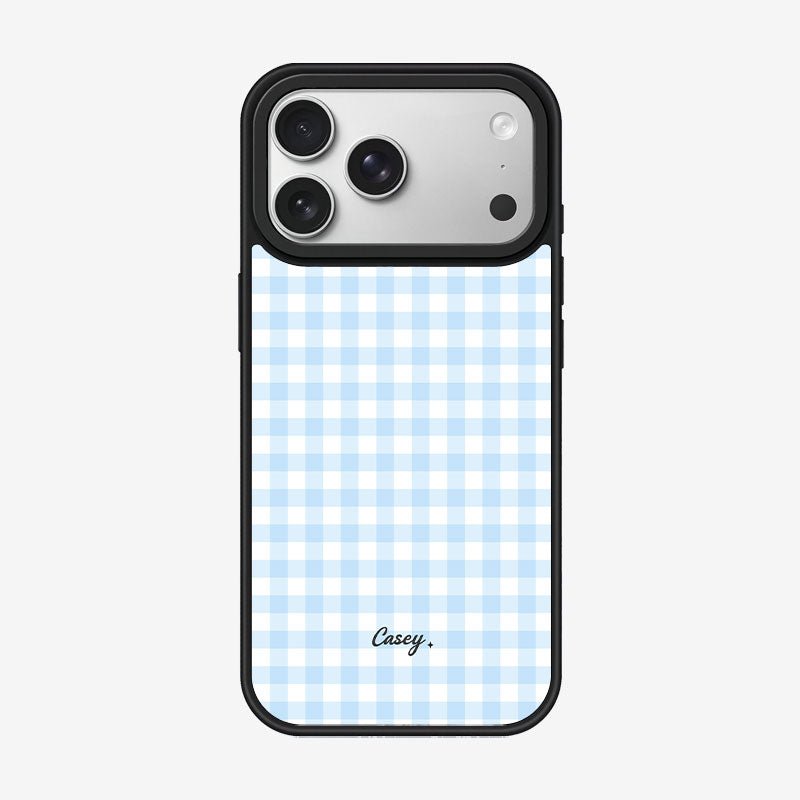 Casey Classic Gingham Magnetic Matte Phone Case – Anti-Fingerprint Protective Cover-3