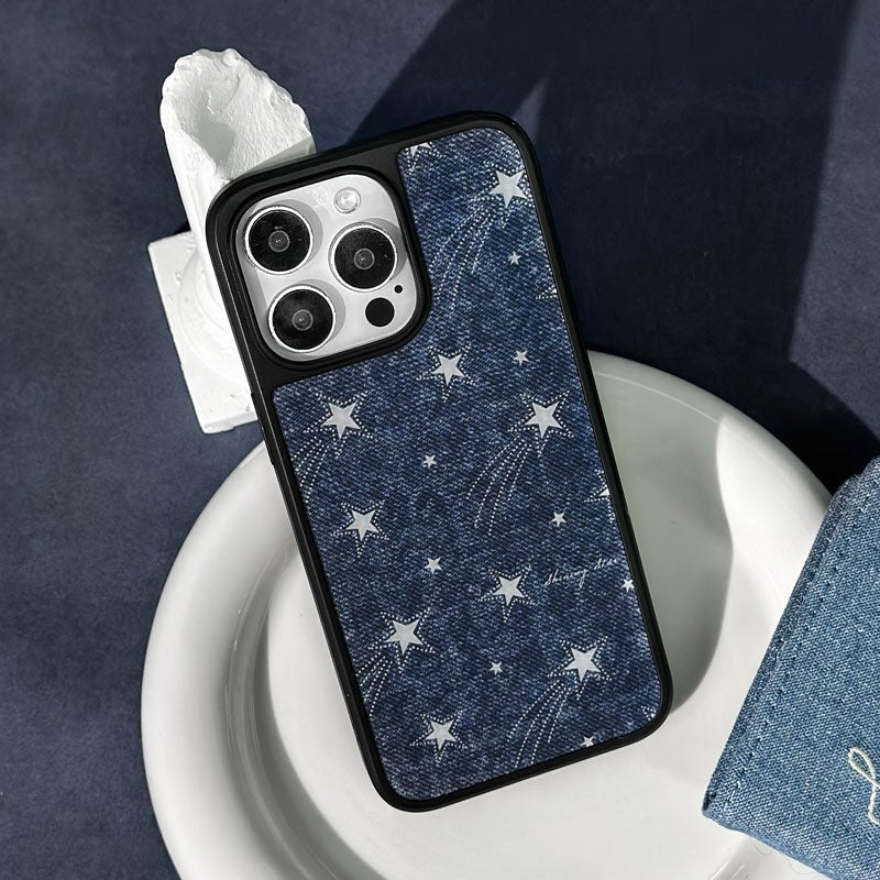 Casey Denim Shooting Star AG Matte Phone Case – Slim MagSafe Anti-Fingerprint TPU Protective Cover-1