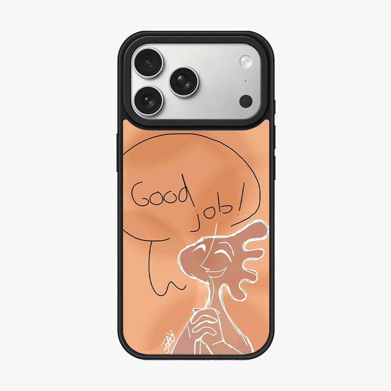 Casey Good Job Sketch Illustration AG Matte Phone Case – Slim MagSafe Anti-Fingerprint TPU Protective Cover-0