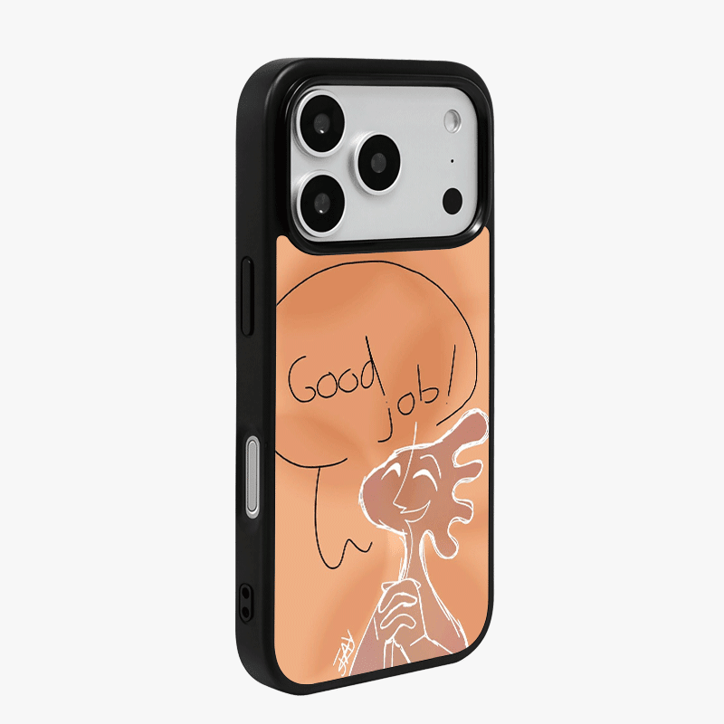 Casey Good Job Sketch Illustration AG Matte Phone Case – Slim MagSafe Anti-Fingerprint TPU Protective Cover-1