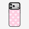 Casey Neon Heart Pink Magnetic Matte Phone Case – Anti-Fingerprint Protective Cover-0