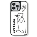 Casey Sleepy Cat Minimalist Line Art AG Matte Phone Case – Slim MagSafe Anti-Fingerprint TPU Protective Cover-0