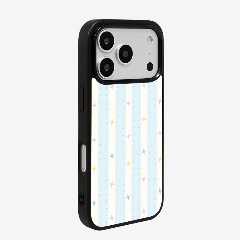 Casey Striped Stars Pastel AG Matte Phone Case – Playful Stripe & Star Protective Cover-1