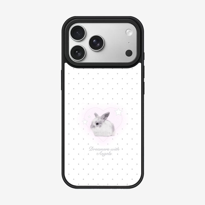 Casey Y2K Polka Dot Lucky Bunny Magnetic Matte Phone Case – Protective Cover-0