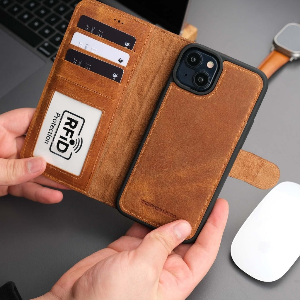 Casper iPhone 16 Wallet Case Leather MagSafe
