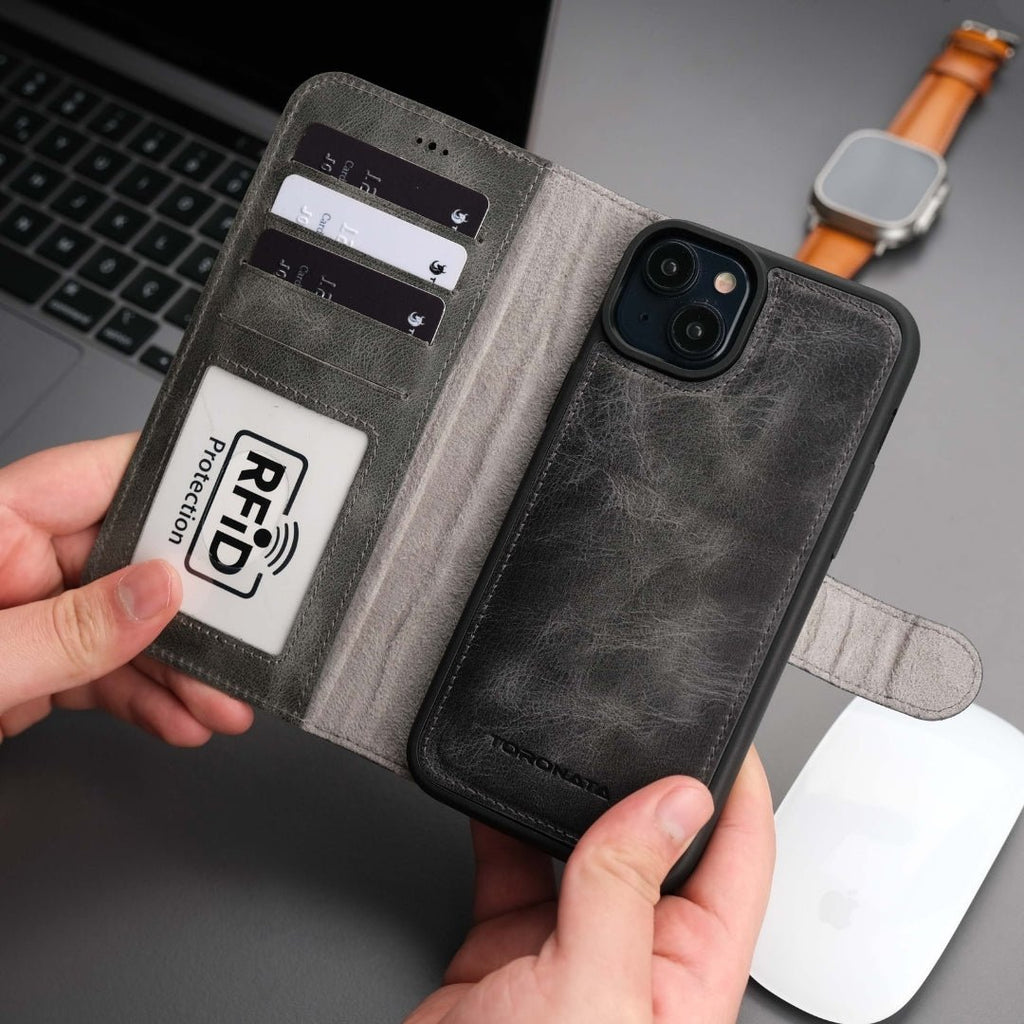 Casper iPhone 16 Wallet Case Leather MagSafe