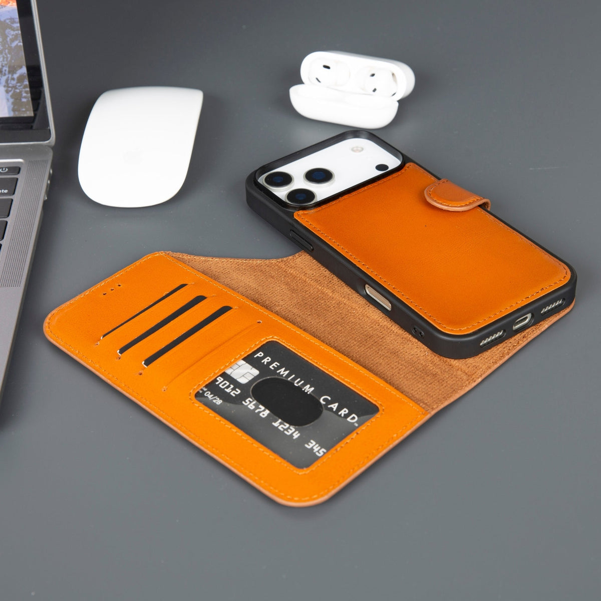 Casper iPhone 17 Pro Max Leather Wallet Case – MagSafe Compatible
