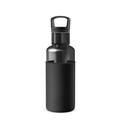 Clear Reusable Water Bottles With Infuser - Charcoal 20 oz-0