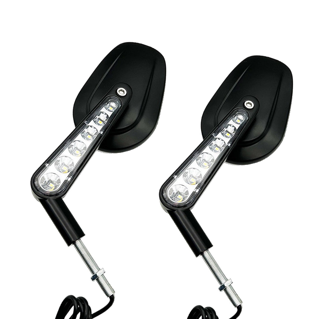 2x Rear View Mirrors LED Turn Signals Suitable for Harley V-Rod VRSCF-0