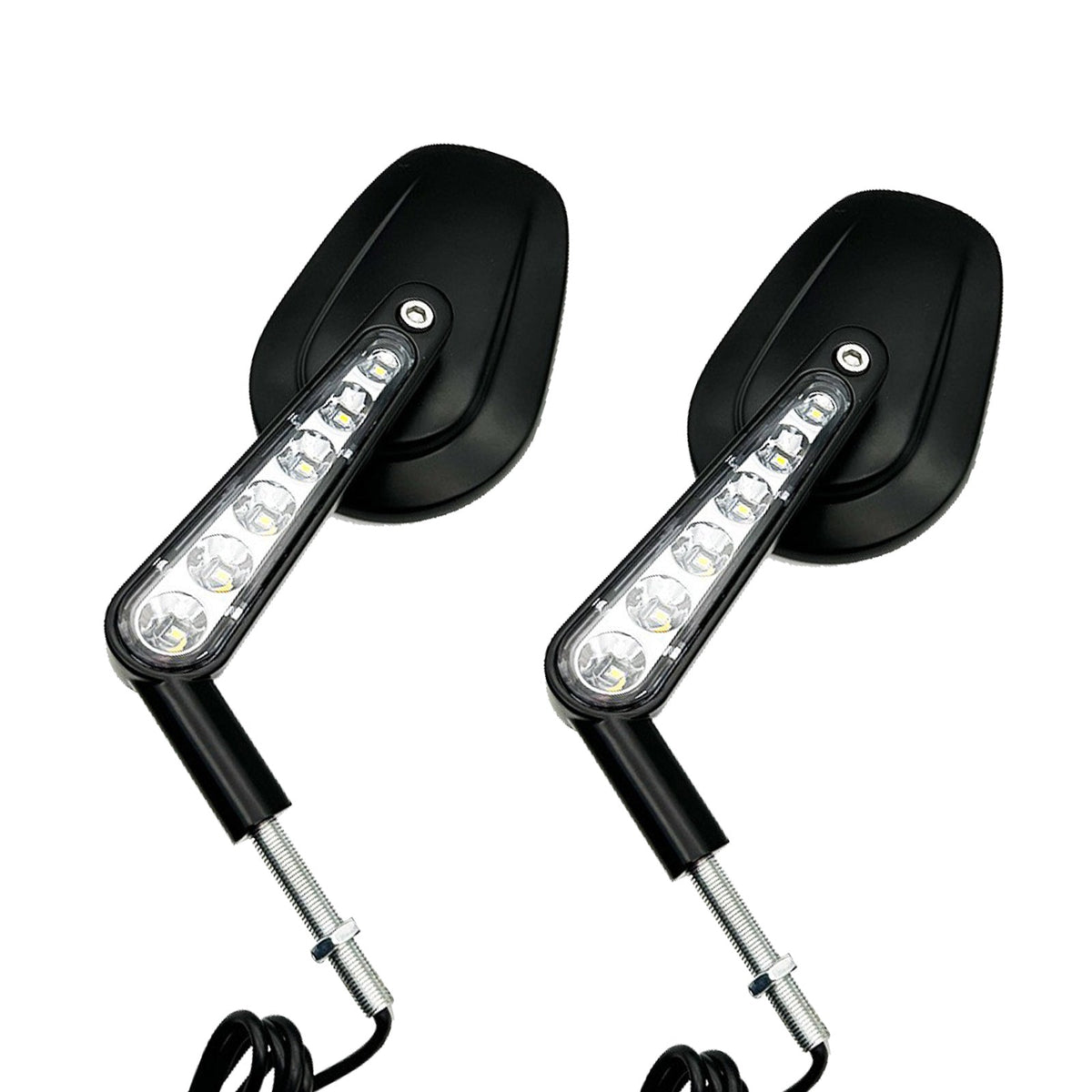 2x Rear View Mirrors LED Turn Signals Suitable for Harley V-Rod VRSCF-0
