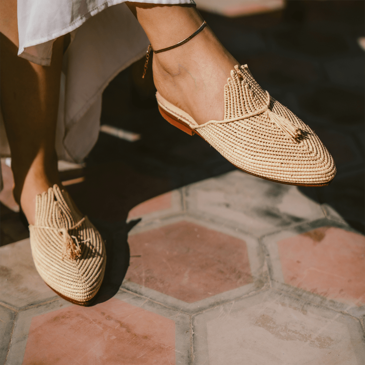 Raffia Slippers Ladame-2