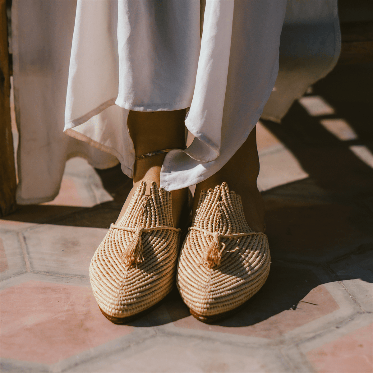 Raffia Slippers Ladame-0