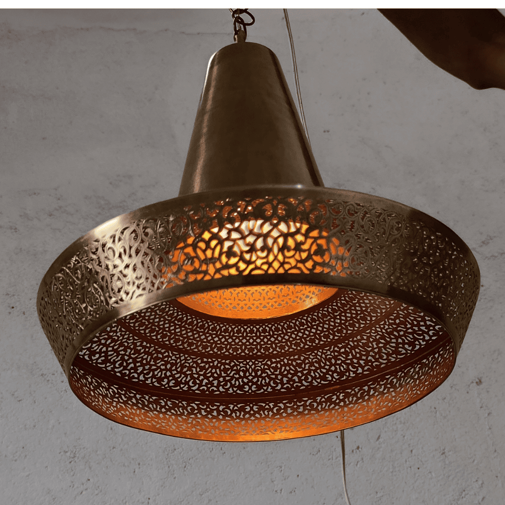 Copper chandelier Elyso-1