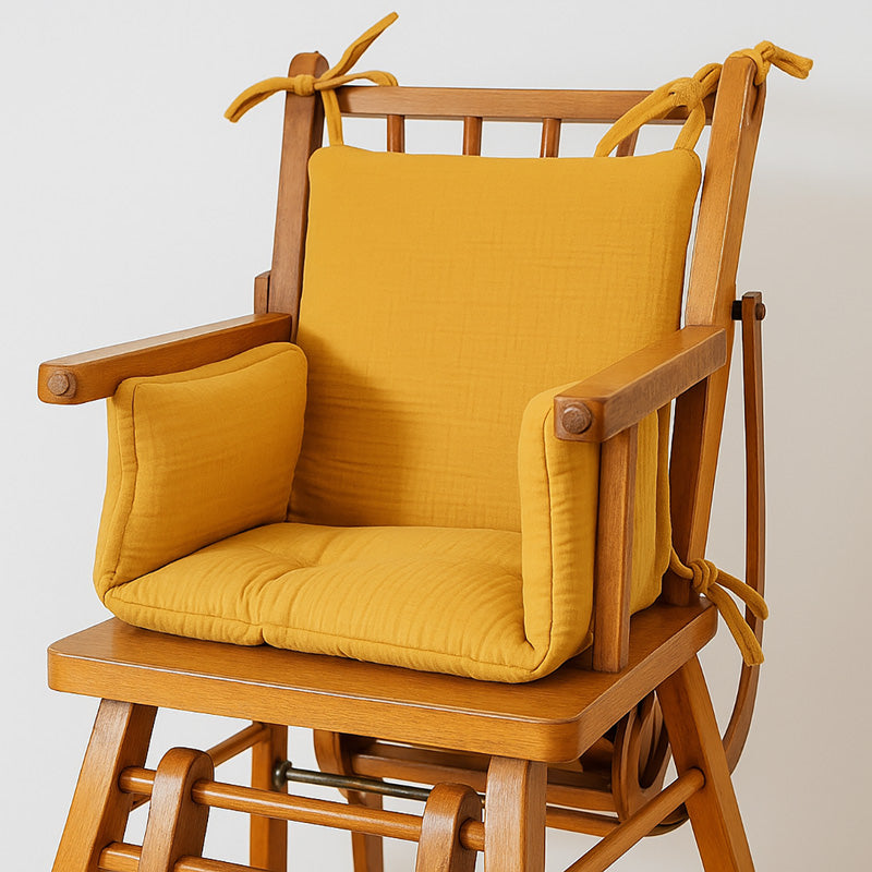 coussin de chaise haute en coton bio honey miel papate