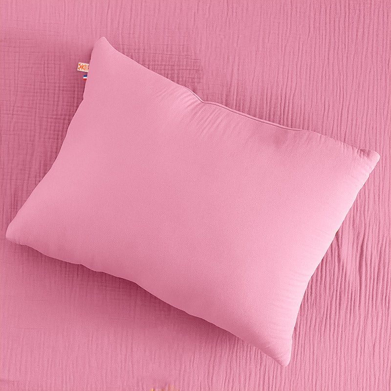papate coussin rectangle rose en coton gots