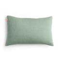 coussin vert en coton bio papate
