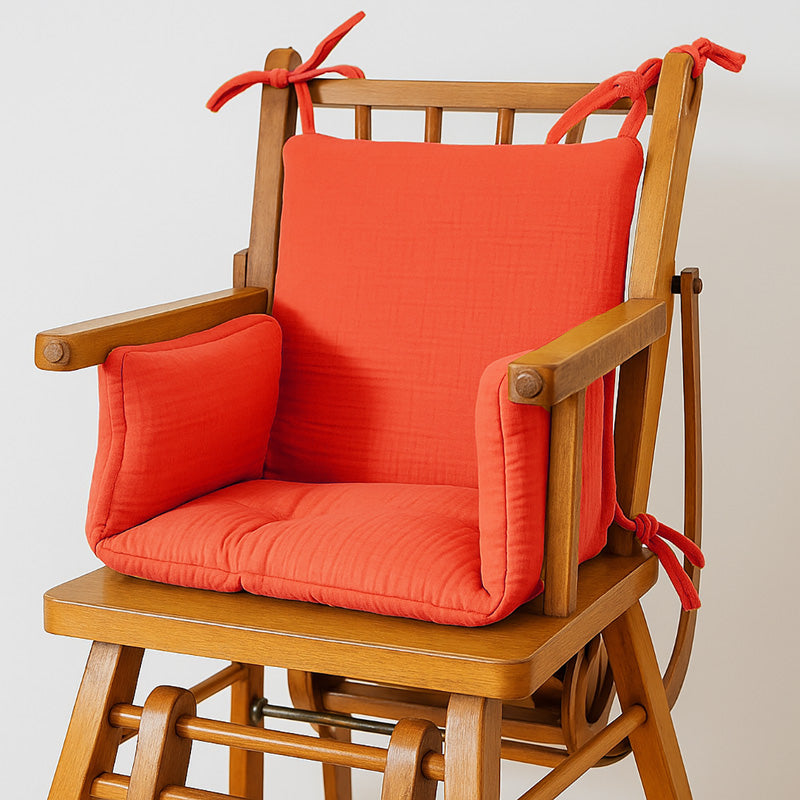 coussins chaise haute fraise made in france papate