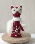 Owl textile doll-0