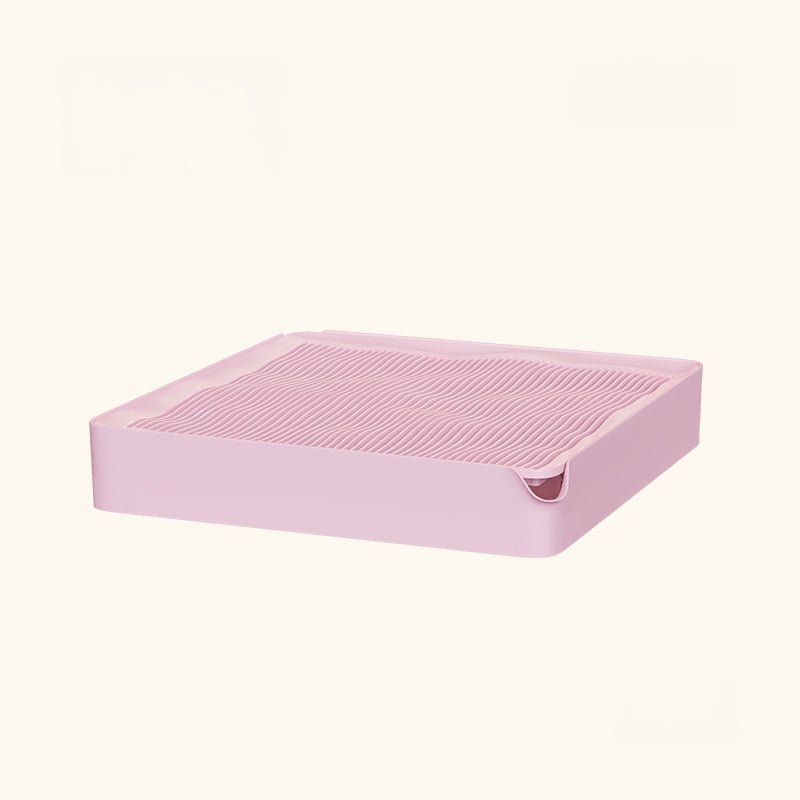 Curved Wave Cat Litter Trapping Mat with Non-Slip Base-6