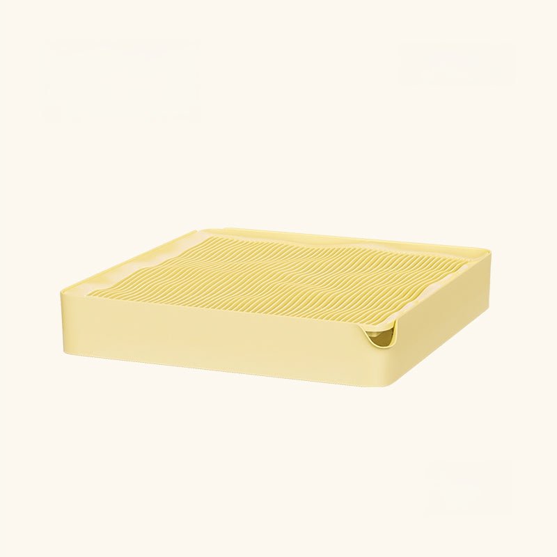 Curved Wave Cat Litter Trapping Mat with Non-Slip Base-7