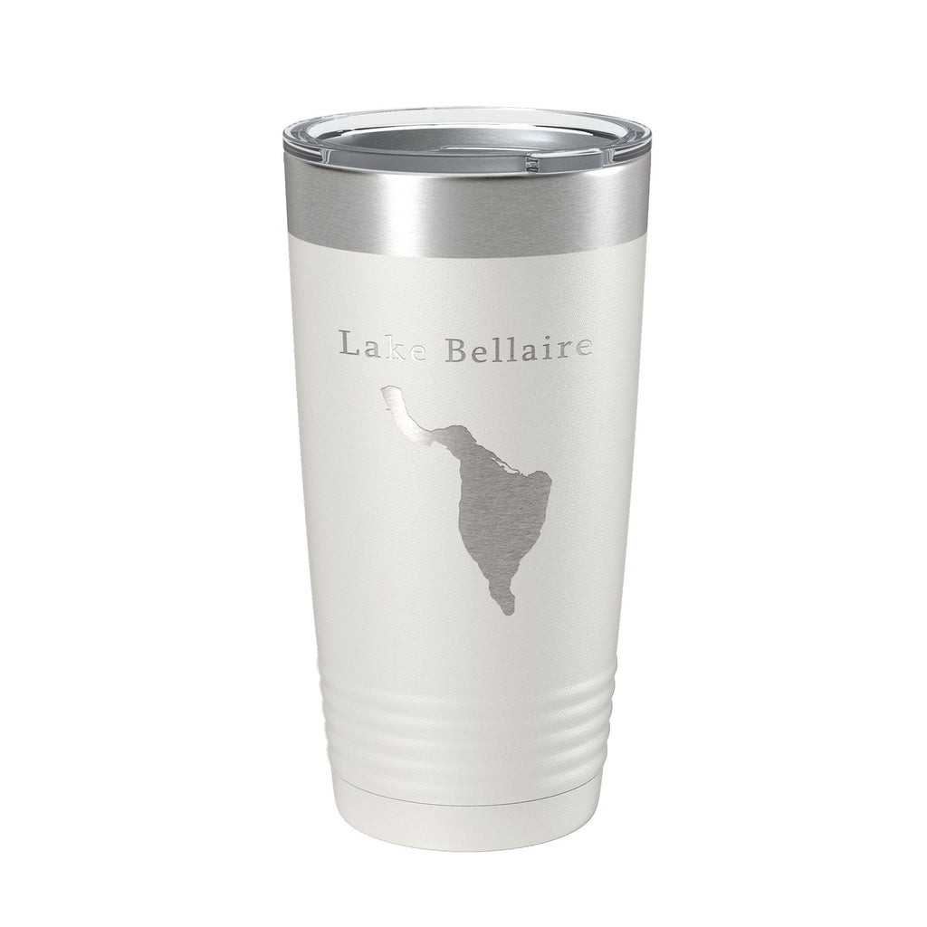 Lake Bellaire Map Tumbler Travel Mug Insulated Laser Engraved Coffee Cup Michigan 20 oz-7
