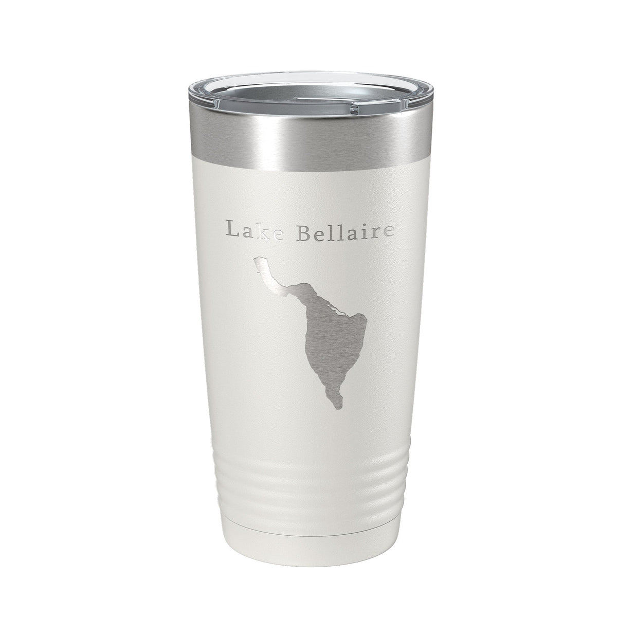 Lake Bellaire Map Tumbler Travel Mug Insulated Laser Engraved Coffee Cup Michigan 20 oz-7