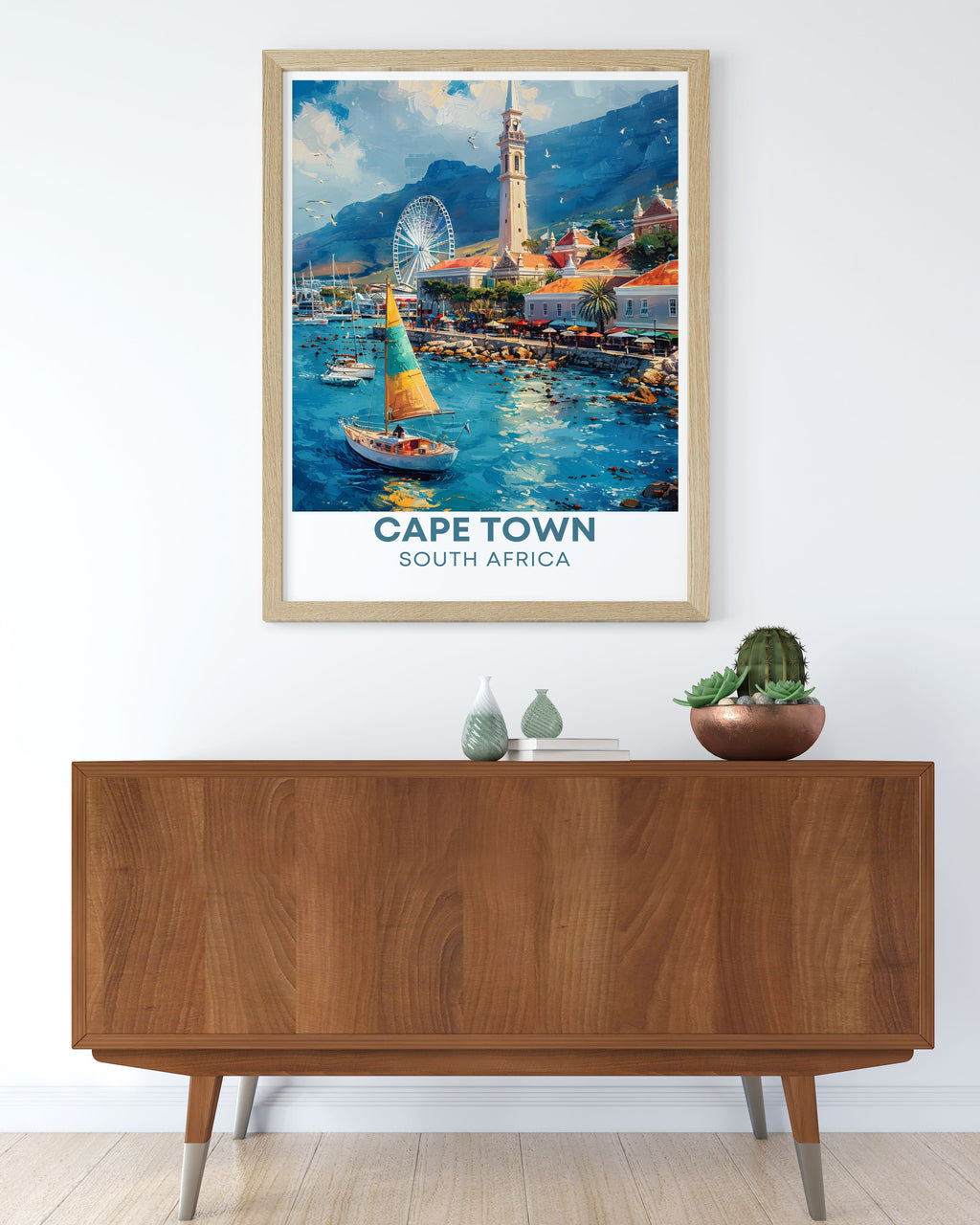 Cape Town Wall Art - Victoria & Alfred Waterfront Vintage Posters - South Africa Framed Wall Art-3