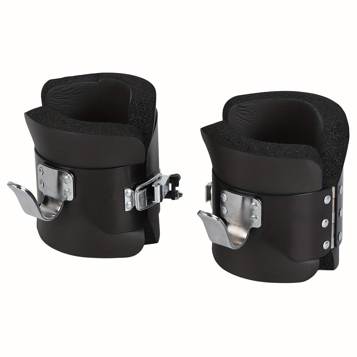 Solid Steel Frame Fitness Gravity/Inversion Boots(Black)-0