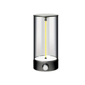 Magnetic LED Atmosphere Lamp with Three Levels of Brightness - Dark Silver- Large Size-0